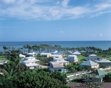 Les Villas Aquarelles/ Blick auf die kleine Villenanlage