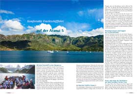 L'Evasion Tours als Polynesien Reiseveranstalter im Schweizer Fernweh Magazin 10/2017